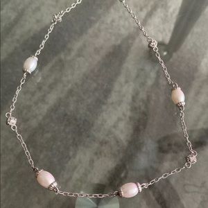 Judith Ripka Cultured Pearl CZ Necklace